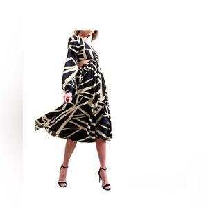 Banana Republic Twist-Front Midi Dress Size 4Tall